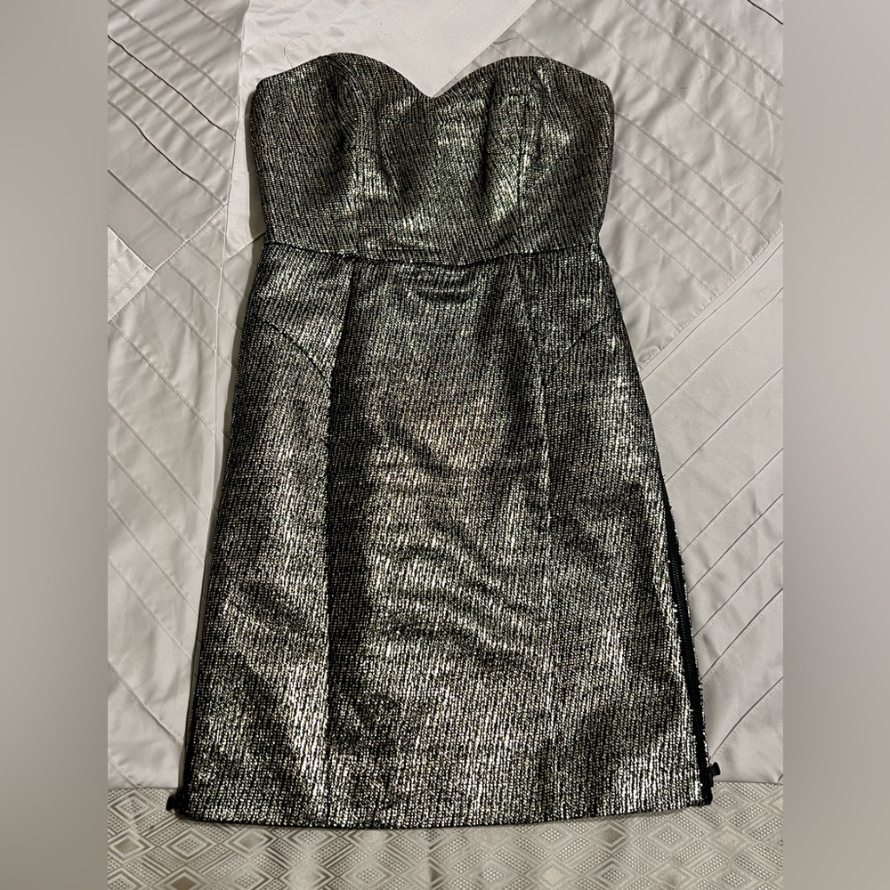 Milly Dress - Gold, Size 4.